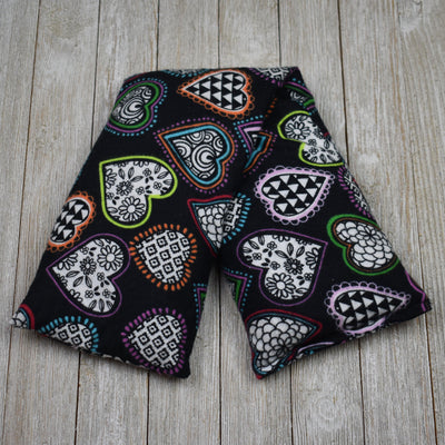 Cherry Pit Heating Pad - Kaleidescope Hearts Bright - Get A Whiff @ Cherry Pit Crafts