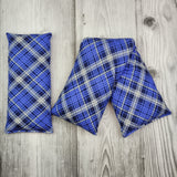Cherry Pit Heating Pad - Kate Plaid Blue and Black - Cherry Pit Crafts