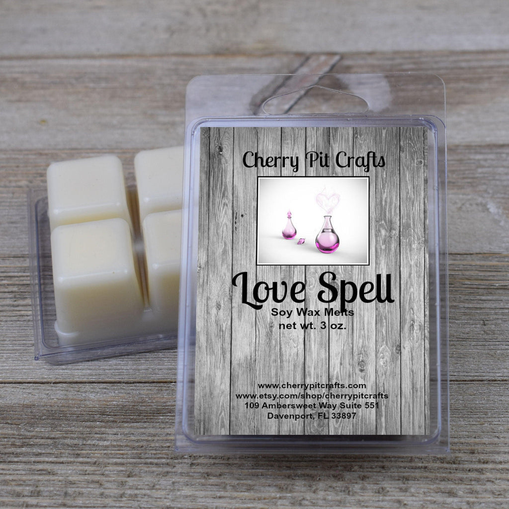 Love Spell Soy Wax Melts - Get A Whiff @ Cherry Pit Crafts