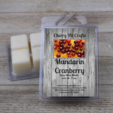 Mandarin Cranberry Soy Wax Melts - Get A Whiff @ Cherry Pit Crafts