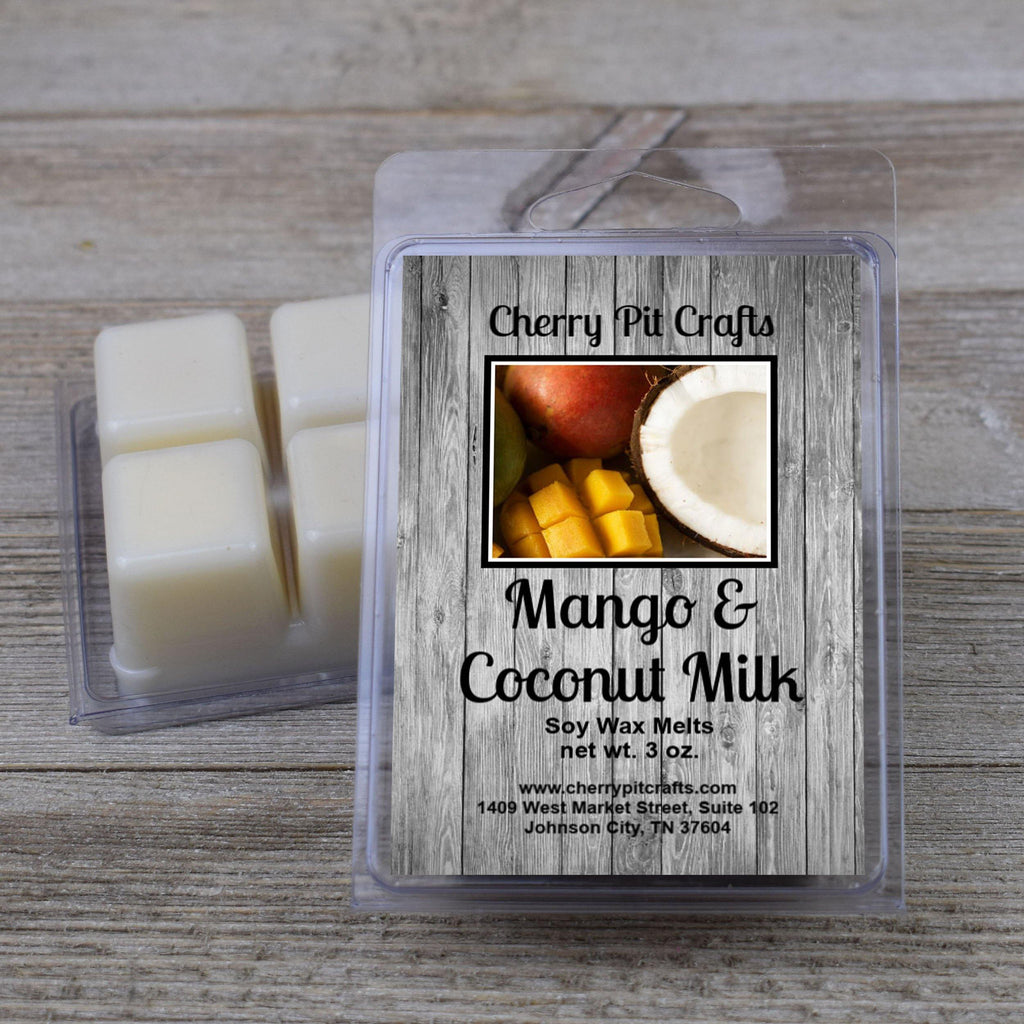 Mango & Coconut Milk Soy Wax Melts - Cherry Pit Crafts