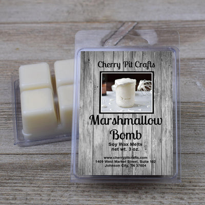 Marshmallow Bomb Soy Wax Melts - Get A Whiff @ Cherry Pit Crafts