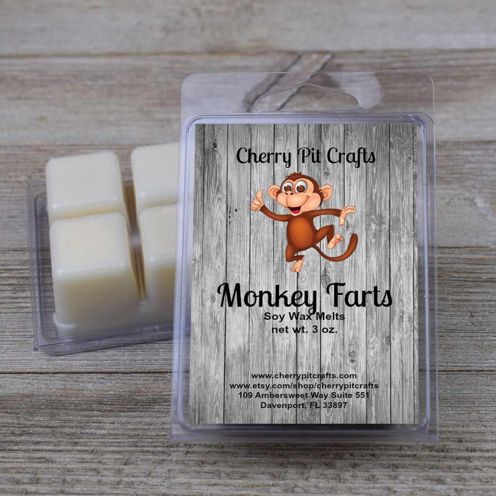 Monkey Farts Soy Wax Melts - Get A Whiff @ Cherry Pit Crafts