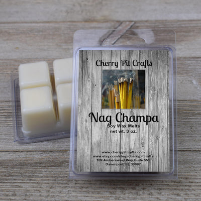 Nag Champa Soy Wax Melts - Get A Whiff @ Cherry Pit Crafts