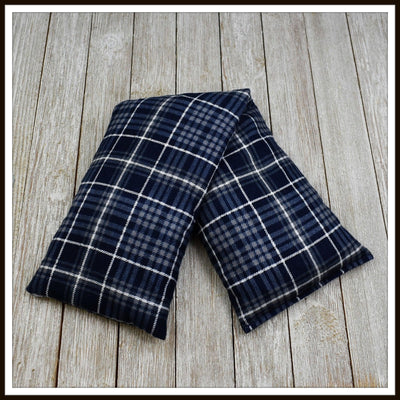 Cherry Pit Heating Pad - Navy & Grey Plaid - Get A Whiff @ Cherry Pit Crafts