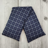 Cherry Pit Heating Pad - Navy and Gray Plaid - Cherry Pit Crafts