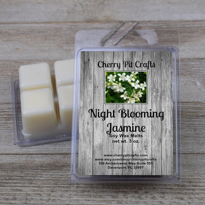 Night Blooming Jasmine Soy Wax Melts - Get A Whiff @ Cherry Pit Crafts