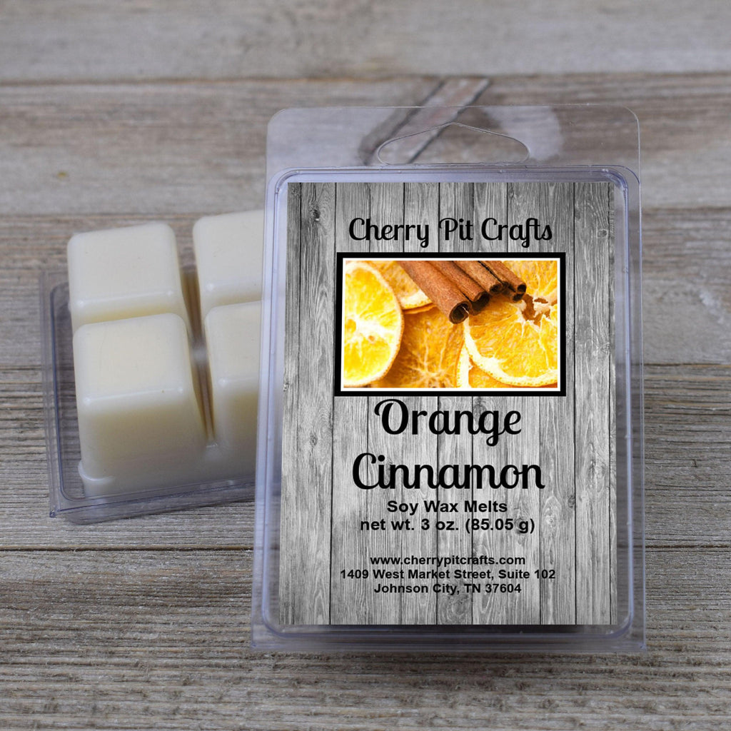 Orange Cinnamon Soy Wax Melts - Get A Whiff @ Cherry Pit Crafts