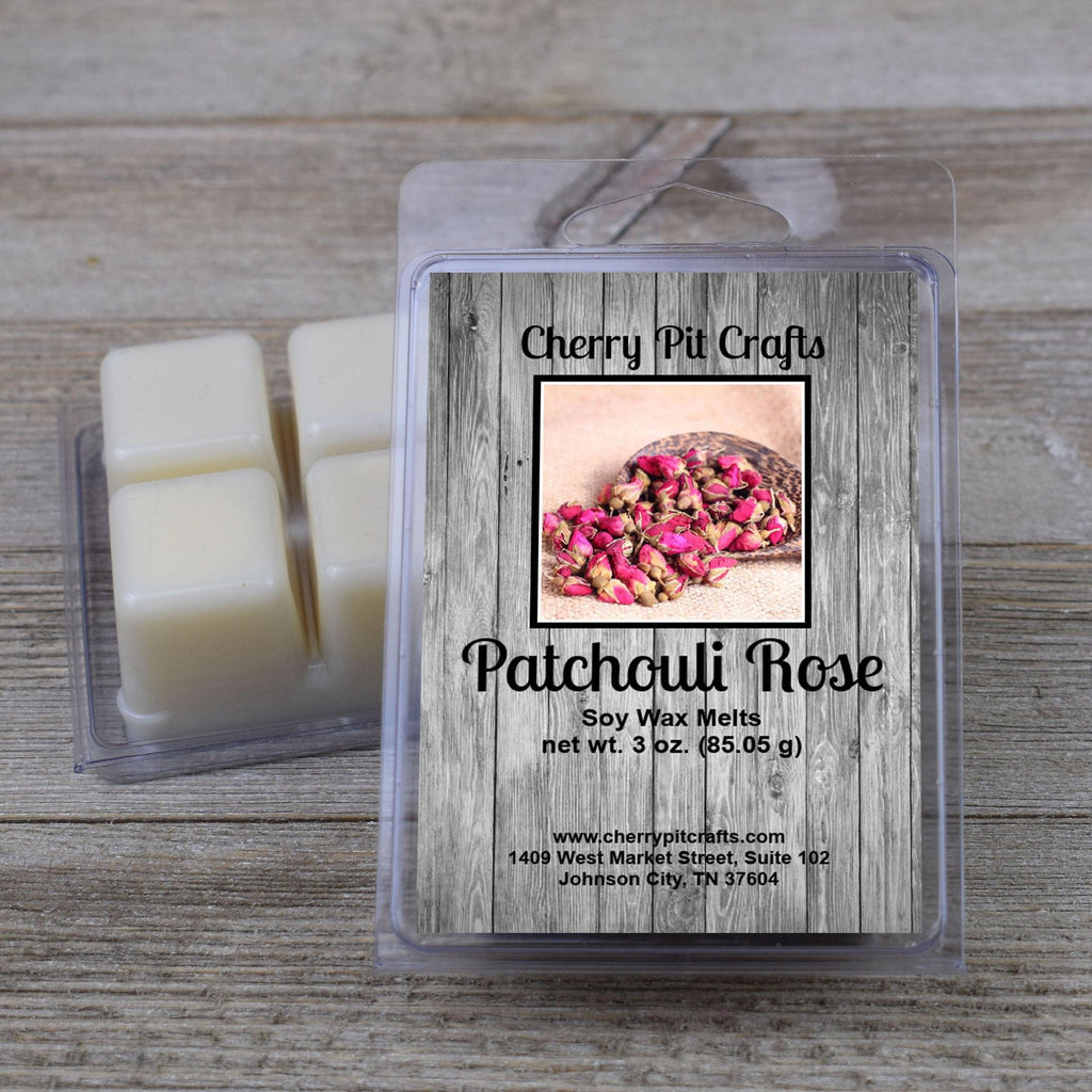 Patchouli Rose Soy Wax Melts - Get A Whiff @ Cherry Pit Crafts