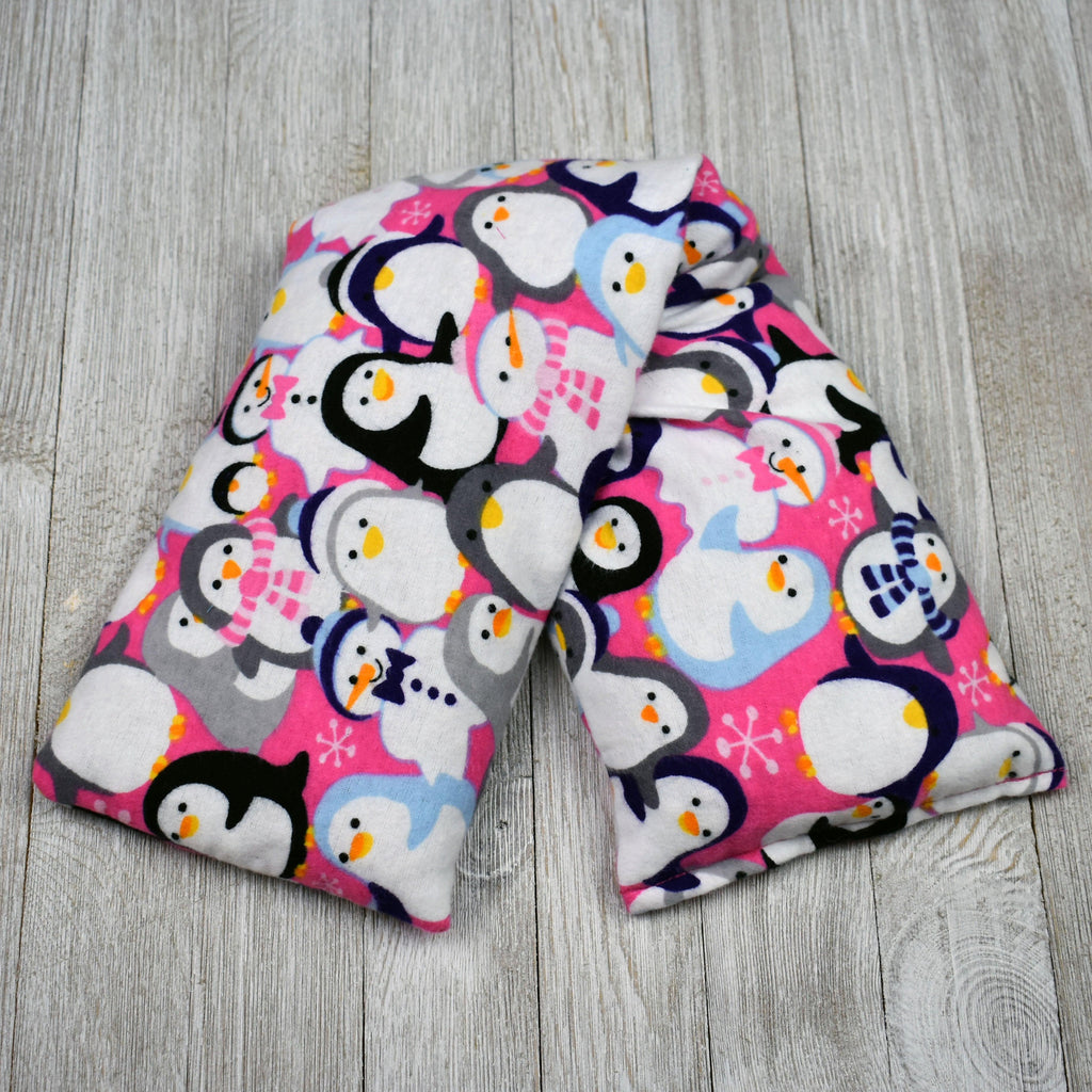 Cherry Pit Heating Pad - Penguins & Snowmen - Get A Whiff @ Cherry Pit Crafts