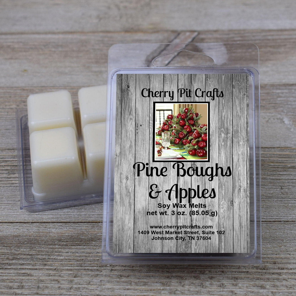 Pine Boughs & Apples Soy Wax Melts - Get A Whiff @ Cherry Pit Crafts