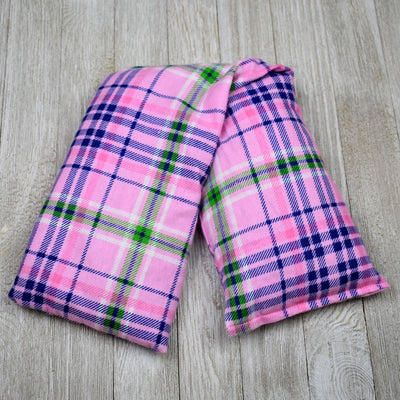 Cherry Pit Heating Pad - Pink Green Plaid - Get A Whiff @ Cherry Pit Crafts