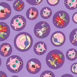 Cherry Pit Heating Pad - Pokemon Characters on Purple - Get A Whiff @ Cherry Pit Crafts