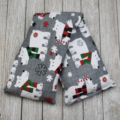 Cherry Pit Heating Pad - Polar Bears in Sweaters - Get A Whiff @ Cherry Pit Crafts