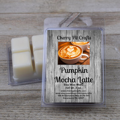 Pumpkin Mocha Latte Soy Wax Melts - Get A Whiff @ Cherry Pit Crafts