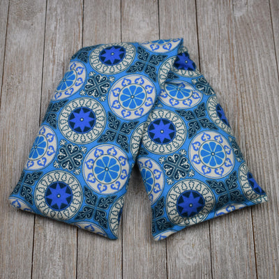 Cherry Pit Heating Pad - Purple & Blue Tile Medallion - Get A Whiff @ Cherry Pit Crafts