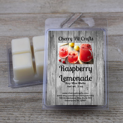 Raspberry Lemonade Soy Wax Melts - Get A Whiff @ Cherry Pit Crafts