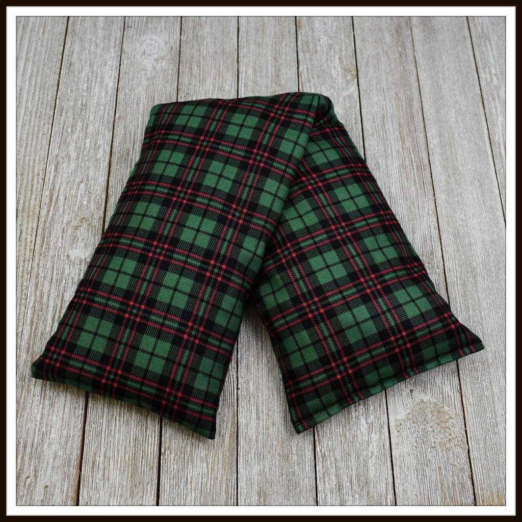 Cherry Pit Heating Pad - Red Green Tartan Plaid - Get A Whiff @ Cherry Pit Crafts