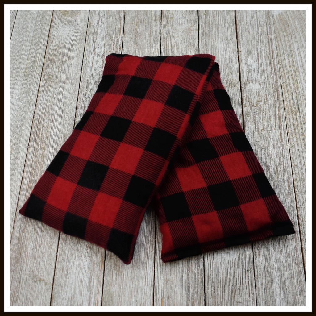 Cherry Pit Heating Pad - Red & Black Buffalo Check - Get A Whiff @ Cherry Pit Crafts