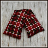 Cherry Pit Heating Pad - Red & Green Tartan Plaid - Get A Whiff @ Cherry Pit Crafts