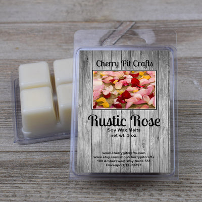Rustic Rose Soy Wax Melts - Get A Whiff @ Cherry Pit Crafts