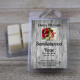 Sandalwood Rose Soy Wax Melts - Get A Whiff @ Cherry Pit Crafts