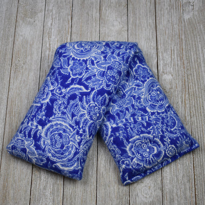 Cherry Pit Heating Pad - Skull Floral White and Blue - Get A Whiff @ Cherry Pit Crafts
