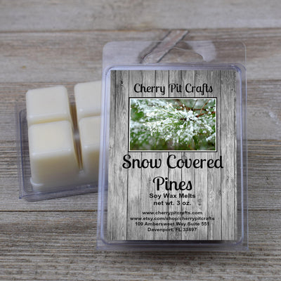 Snow Covered Pines Soy Wax Melts - Get A Whiff @ Cherry Pit Crafts