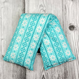 Cherry Pit Heating Pad - Snowflake Fair Isle Stripe - Cherry Pit Crafts