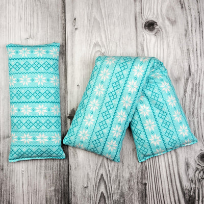 Cherry Pit Heating Pad - Snowflake Fair Isle Stripe - Cherry Pit Crafts