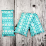 Cherry Pit Heating Pad - Snowflake Fair Isle Stripe - Cherry Pit Crafts