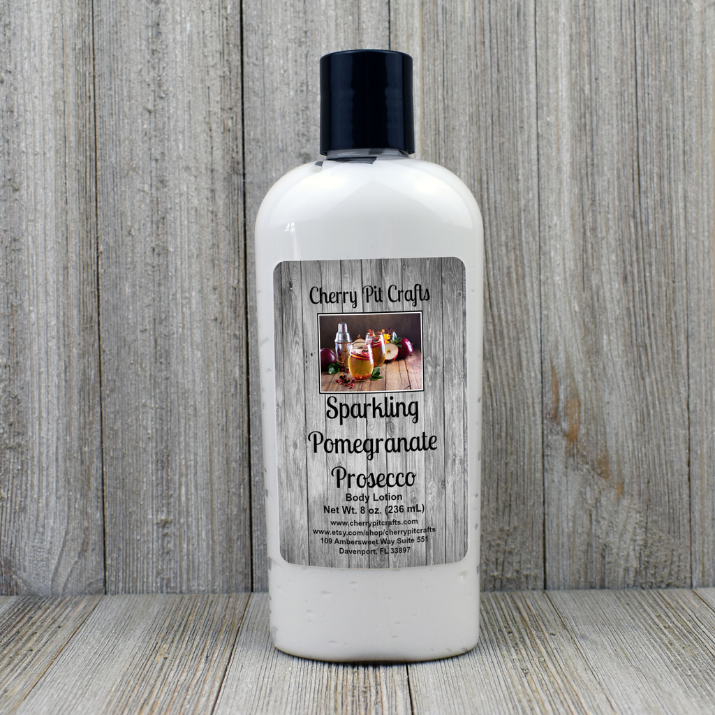 Sparkling Pomegranate Prosecco Body Lotion - Get A Whiff @ Cherry Pit Crafts