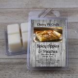 Spicy Apples & Peaches Soy Wax Melts - Get A Whiff @ Cherry Pit Crafts