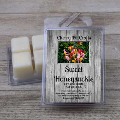 Sweet Honeysuckle Soy Wax Melts - Get A Whiff @ Cherry Pit Crafts