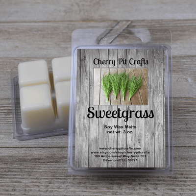 Sweetgrass Soy Wax Melts - Get A Whiff @ Cherry Pit Crafts
