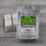 Teakwood & Fern Soy Wax Melts - Get A Whiff @ Cherry Pit Crafts