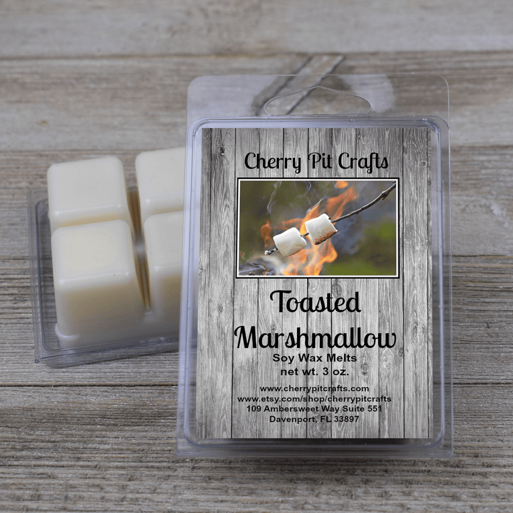Toasted Marshmallow Soy Wax Melts - Get A Whiff @ Cherry Pit Crafts