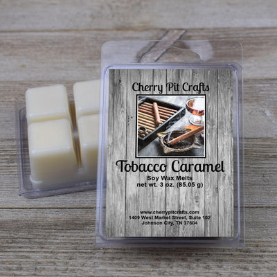 Tobacco Caramel Soy Wax Melts - Get A Whiff @ Cherry Pit Crafts