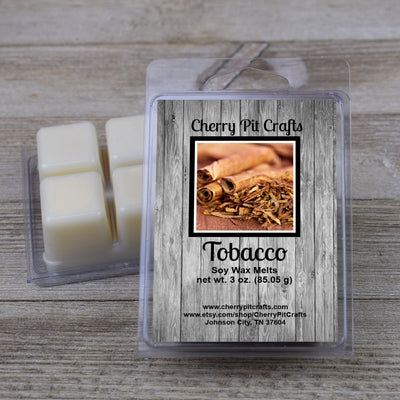 Tobacco Soy Wax Melts - Cherry Pit Crafts