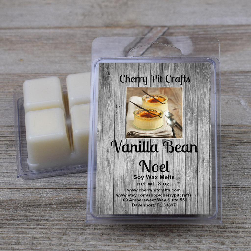 Vanilla Bean Noel Soy Wax Melts - Get A Whiff @ Cherry Pit Crafts