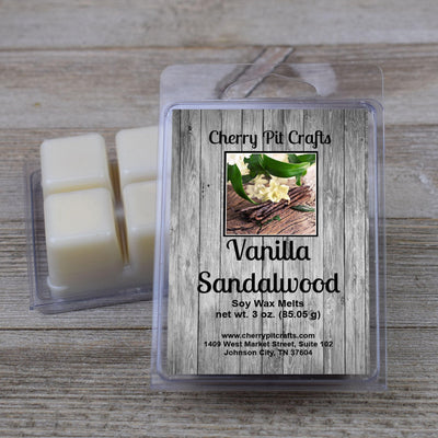 Vanilla Sandalwood Soy Wax Melts - Get A Whiff @ Cherry Pit Crafts