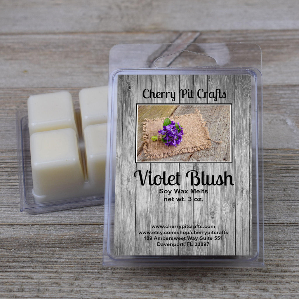 Violet Blush Soy Wax Melts - Get A Whiff @ Cherry Pit Crafts