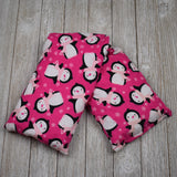 Cherry Pit Heating Pad - Pink Penguins - Get A Whiff @ Cherry Pit Crafts